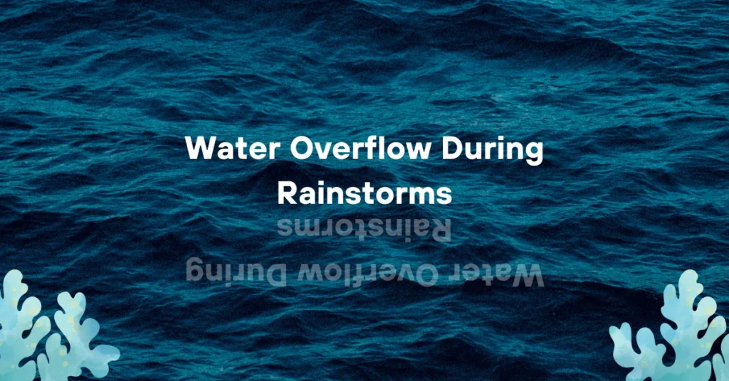 Water Overflow During Rainstorms
