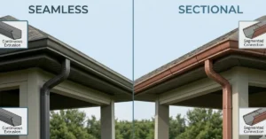 Seamless vs Sectional Gutters